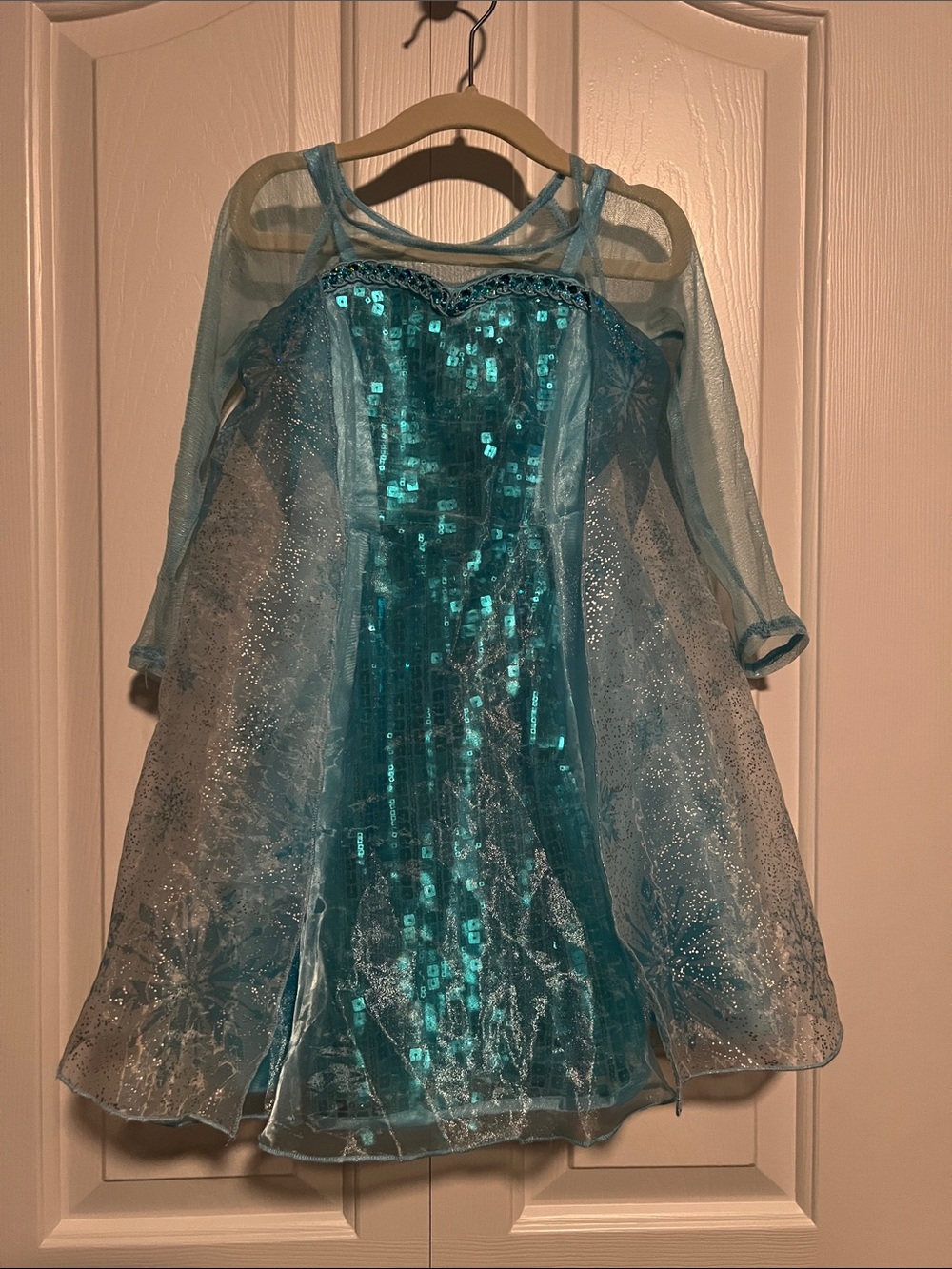 Disney Blue Elsa Sequin Princess Costume Dress
